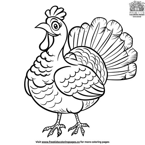 21+ Delightful Turkey Coloring Pages