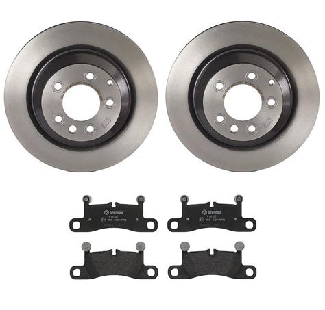 Porsche Disc Brake Pad And Rotor Kit Rear 358mm Low Met Brembo