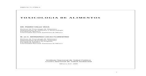 Toxicologia De Alimentos Pdf Document