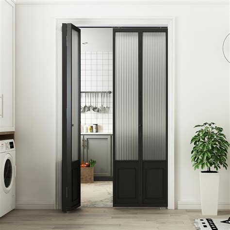 DIYHD 60" Bifold Door Track Kit,Ceiling Mount Folding Closet Door