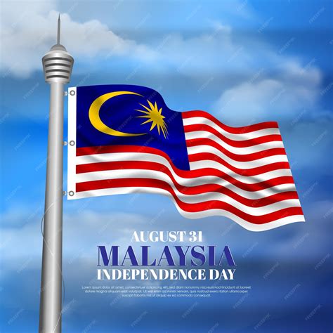 Premium Vector | Malaysia independence day poster