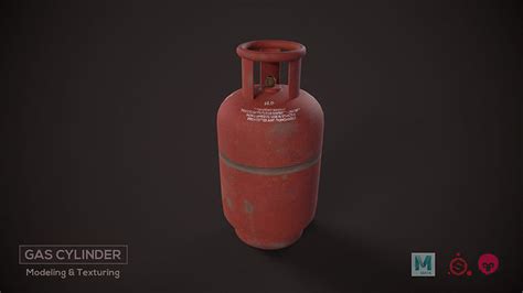 3d Model Indian Gas Cylinder Vr Ar Low Poly Cgtrader