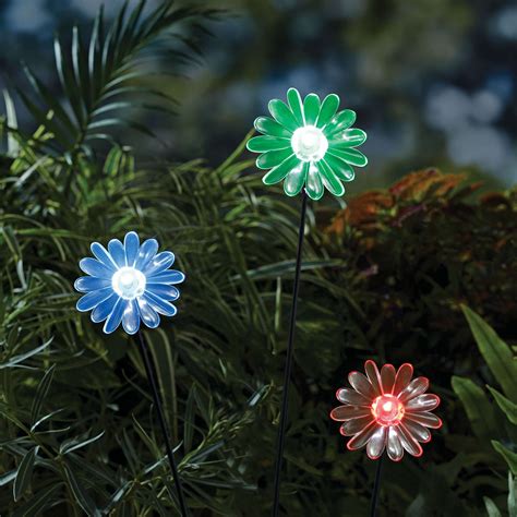 Mainstays Outdoor Flower Solar Garden Landcscape Stake Light Solar