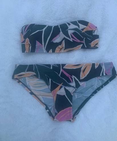 Kona Sol Floral Bandeau Bikini Multi 10 From Samantha