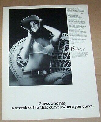 1972 Print Ad BALI Bra Cute Sexy Girl In Hat Lingerie Vintage Advertising Page EBay