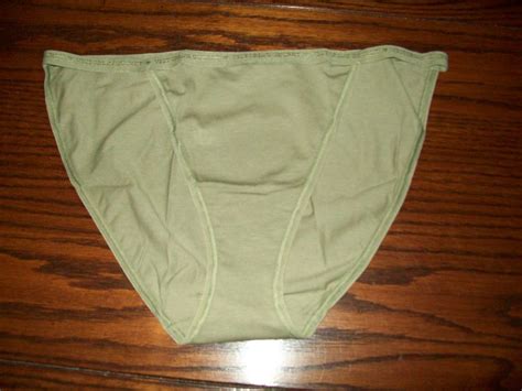 Nwt Victoria S Secret Elastc Side String Bikini Panties Cotton Green L Xl Ebay