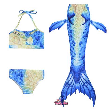 Meerjungfrau Kost M M Dchen Bikini St Ck Set Topkostueme