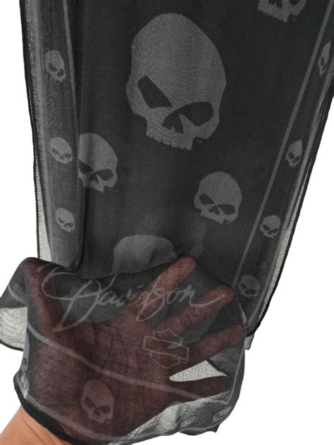 Harley Davidson × Racing × Skulls Harley Davidson Rayon Skull Scarf