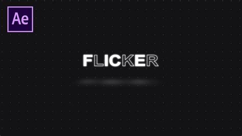 Glow Flicker Text Animation In After Effects After Effects Tutorial No Plugin Artofit