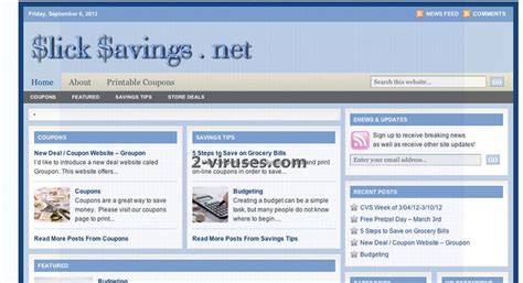 slick savings   remove dedicated  virusescom