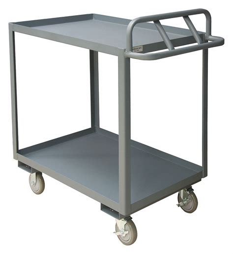1,200 lb Load Capacity, 36 in x 24 in, Utility Cart with Lipped Metal ...