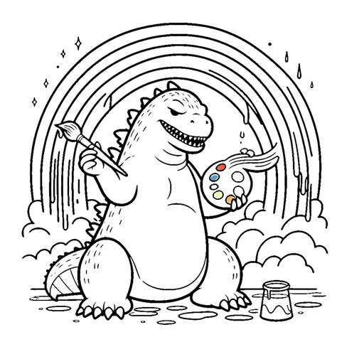 43 Godzilla Coloring Pages Pdf The King Of The Kaiju Monsters