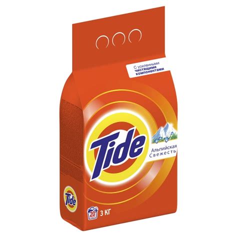 Стиральный порошок Tide Альпийская свежесть - «Порадовал очень даже ...