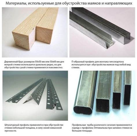 Маяки для стяжки пола, виды и установка своими руками