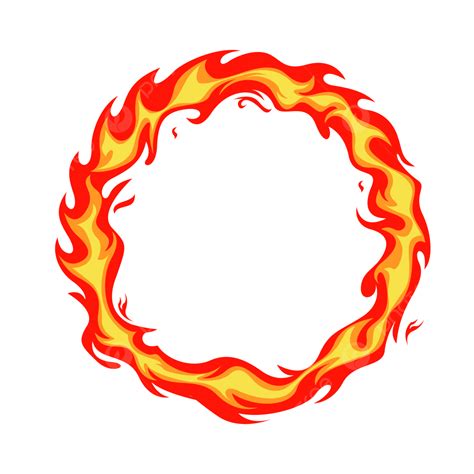 Circle Fire Vector Circle Fire Vector Png And Vector With