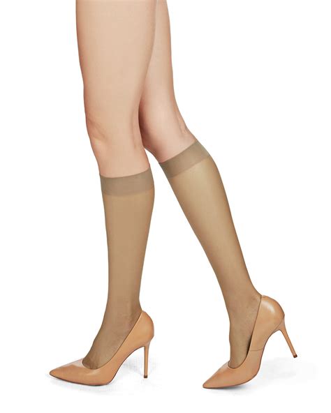 Microfiber Opaque Knee High Stockings