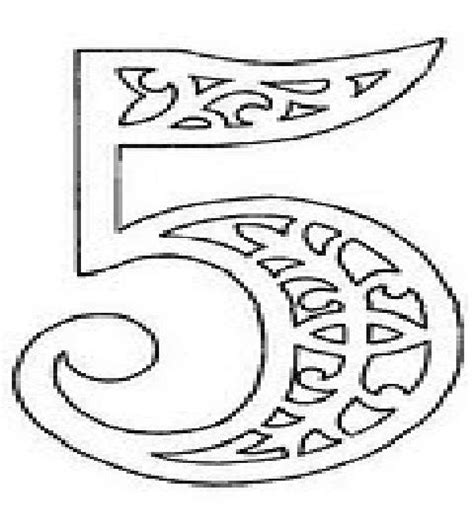 Красивые ажурные цифры для вырезания из бумаги: скачать и распечатать