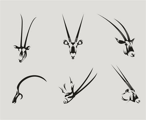 Oryx Head Vector Vector Art And Graphics