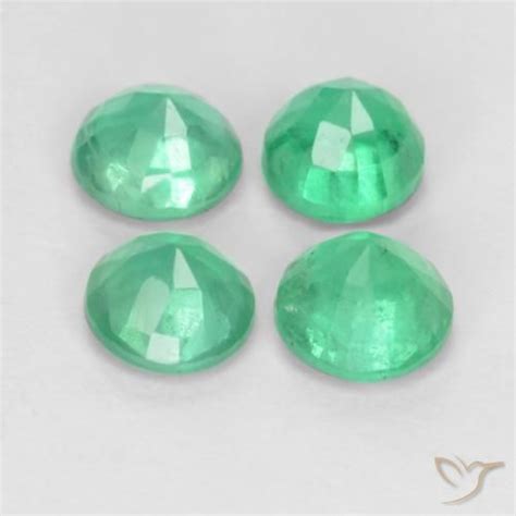 0 73 Carat Round Emerald Gemstones Loose Certified Emerald From