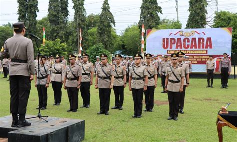 pimpin sertijab  pesan kapolres bu  jajarannya analis jurnal