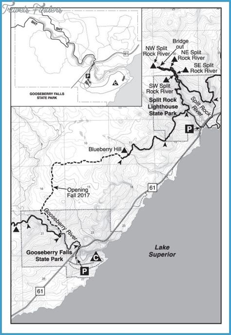 Lake Superior Hiking Trail Map Travelsfinderscom