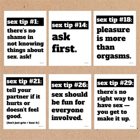 Sex Tip Flyers Printable File Sex Education Sex Positive Educational