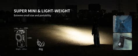 WUBEN X0 Rechargeable Mini Flashlight with Clip, 1100 High Lumens Small ...