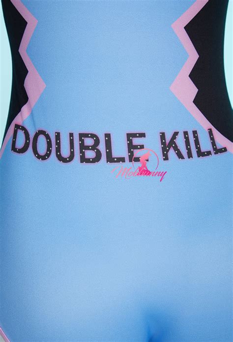 Bodysuit And Skirt With Choker And Socks Ow Dva Derivative Sexy Lingerie Top Quality