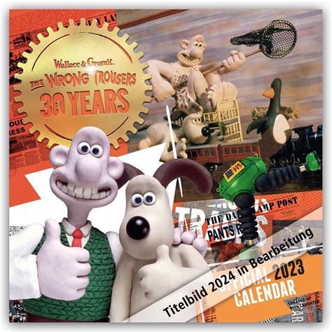 Wallace Gromit 2024 Wandkalender Original Danilo Kalender