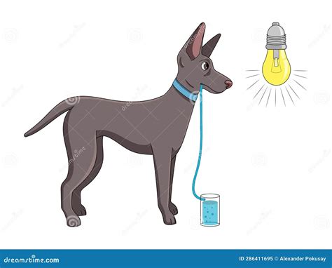 Pavlov Dog Reflex Classical Conditioning Science Royalty Free