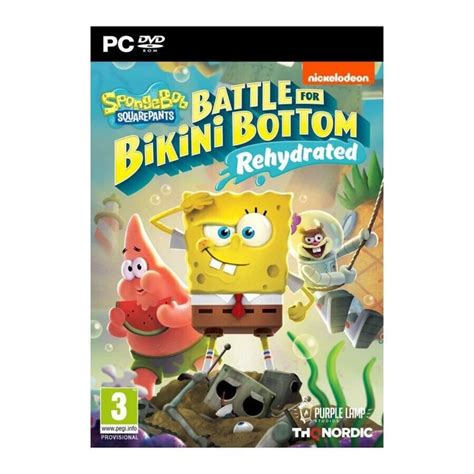 SPONGEBOB SQUAREPANTS BATTLE For Bikini Bottom Rehydrated PC Pegi PicClick UK
