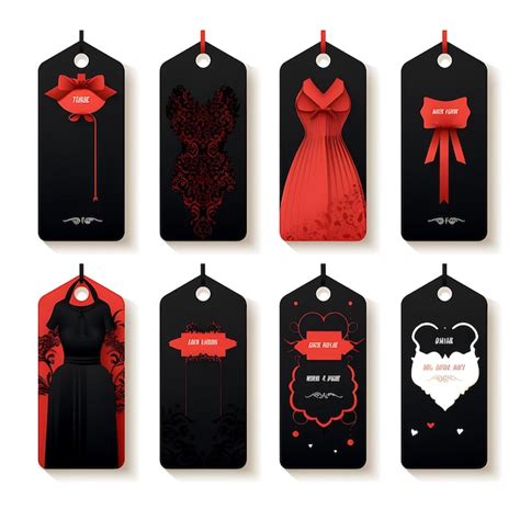 Premium Ai Image Lingerie Store Price Tag Satin Material Sensual Design Black D Vector Design