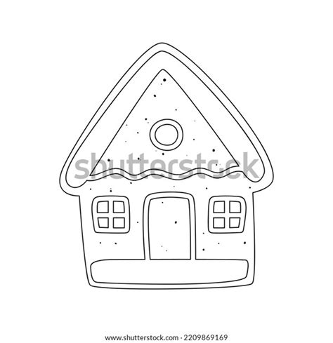 Flat Vector Cartoon Illustration Christmas Cookie Stock Vector Royalty