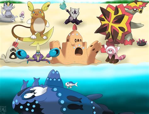 More Alola Pokemon and Alola Forms by SuperPikachuLover123 on DeviantArt