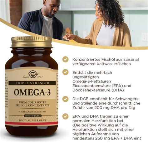Solgar Triple Strength Omega 3 EPA and DHA 950 mg- 100 Softgels