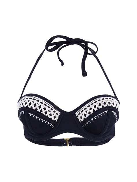 California Waves Women S Push Up Underwire Bustier Bikini Top Ebay