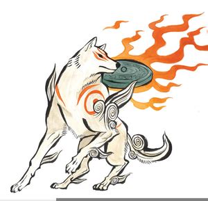 Anime Amaterasu Wolf Free Images At Clker Vector Clip Art