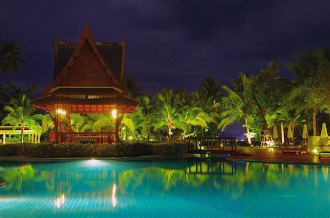 Premium Photo Pool In Night