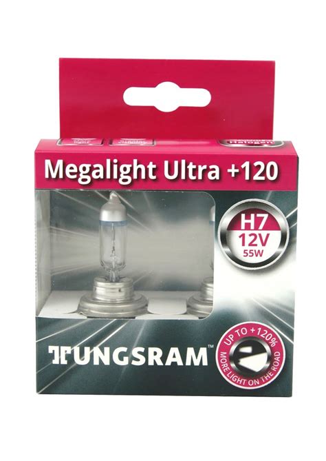 TUNGSRAM H7 MEGALIGHT ULTRA +120% ŚWIATŁA 2 szt FV - 7188994451 ...