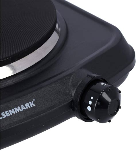 Olsenmark Single Burner Electric Hot Plate For Flexible Precise Table Top Cooking Cast Iron