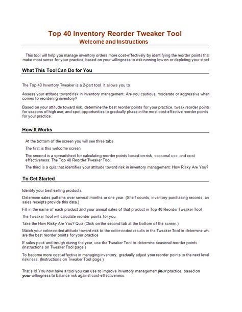 inventory reorder tool templates  allbusinesstemplatescom