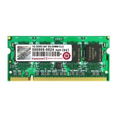 TRANSCEND SODIMM DDR2 1GB 667MHz 128Mx8 CL5 JetRam™ - Comfeel e-shop