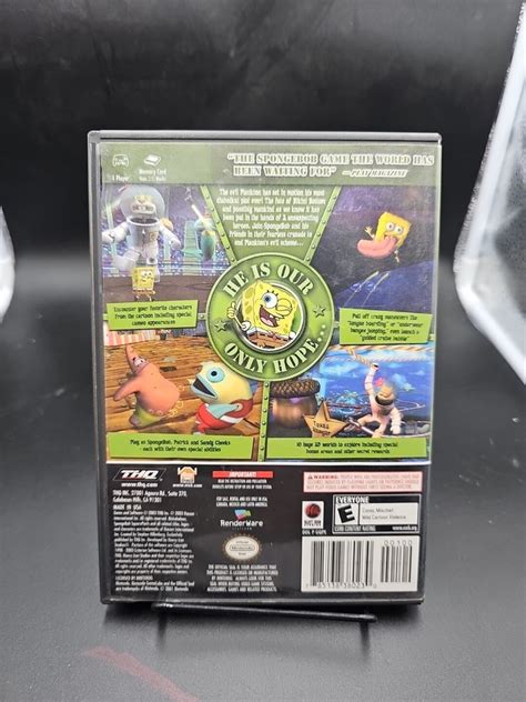 SpongeBob SquarePants The Battle For Bikini Bottom GameCube TESTEd 785138380230 EBay