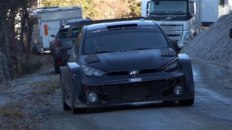 Tests Rallye Monte Carlo Elfyn Evans Toyota Yaris Rally