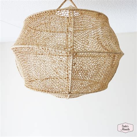 Mooi handgemaakte Marokkaanse Shaba hanglamp van raffia