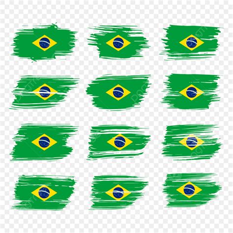 Brazil Flag Vector Hd Png Images Brazil National Flag Of Brush
