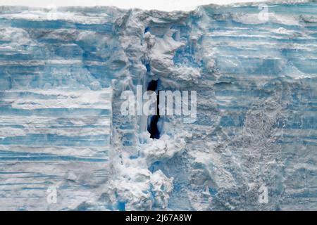 Antarctica Shapes And Textures Of Icebergs Extremely Closeup Stock
