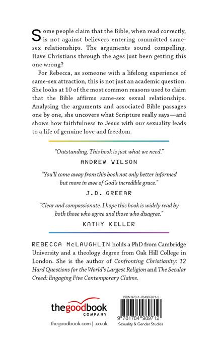 Does The Bible Affirm Same Sex Relationships Rebecca Mclaughlin The Good Book Company