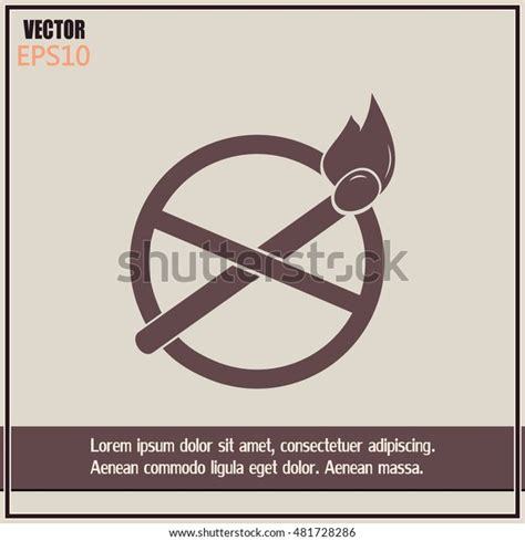 No Naked Flame Warning Sign Vector Stock Vector Royalty Free Shutterstock