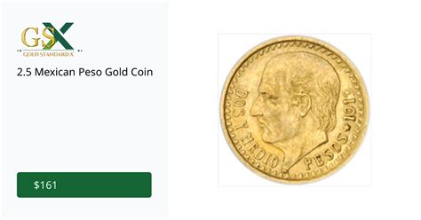 25 Mexican Peso Gold Coin Goldstandardx